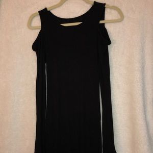 Black Body Con (Ribbed) Mini Dress - M